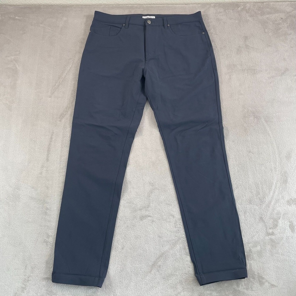 Olivers Apparel Passage Pants Men 36x33 (Tag 34) Grey Performance Golf NWOT